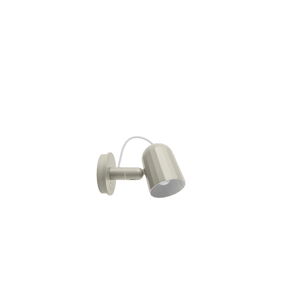 Noc Button Vägglampa Off-White