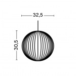 Nelson Ball Bubble Pendel Small Off-White Nelson Ball Bubble Pendel Small Off-White