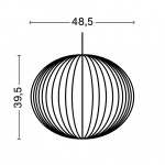 Nelson Ball Bubble Pendel Medium Off-White Nelson Ball Bubble Pendel Medium Off-White