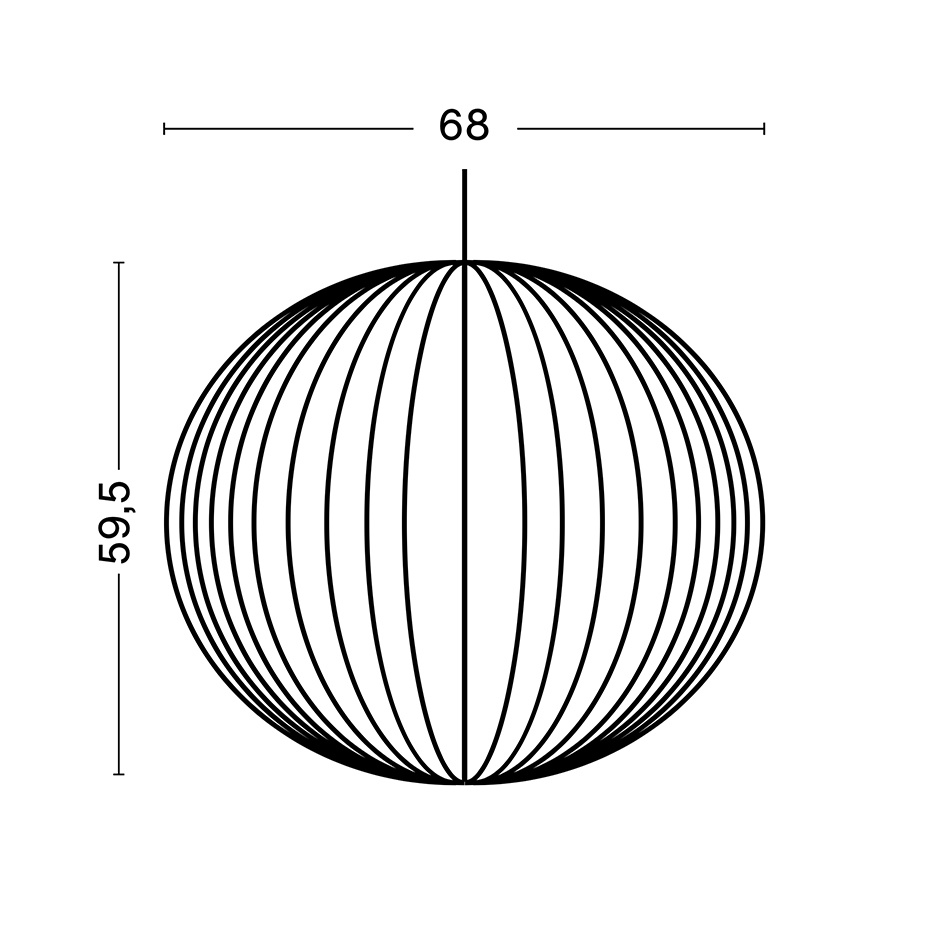 Nelson Ball Bubble Pendel Large Off-White