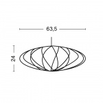 Nelson Saucer Crisscross Bubble Pendel Medium Off-White Nelson Saucer Crisscross Bubble Pendel Medium Off-White