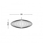 Nelson Saucer Bubble Pendel Large Off-White Nelson Saucer Bubble Pendel Large Off-White