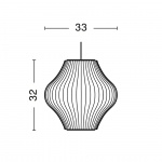 Nelson Pear Bubble Pendel Small Off-White Nelson Pear Bubble Pendel Small Off-White