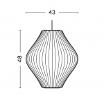 Nelson Pear Bubble Pendel Medium Off-White Nelson Pear Bubble Pendel Medium Off-White