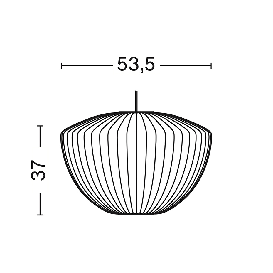 Nelson Apple Bubble Pendel Medium Off-White