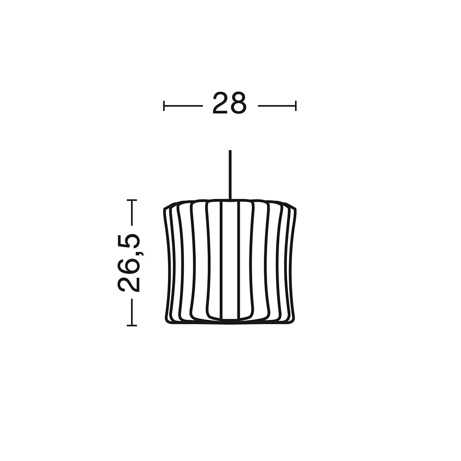 Nelson Lantern Bubble Pendel Small Off-White