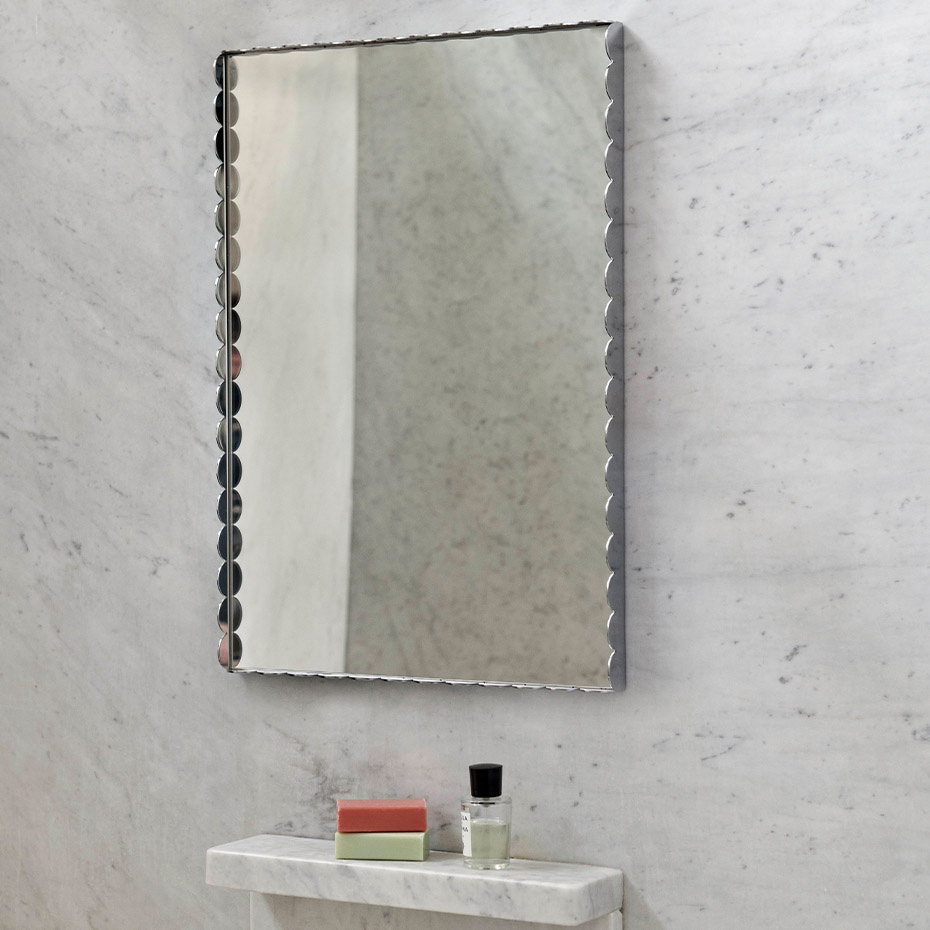 Arcs Mirror Rectangle Small Mirrored