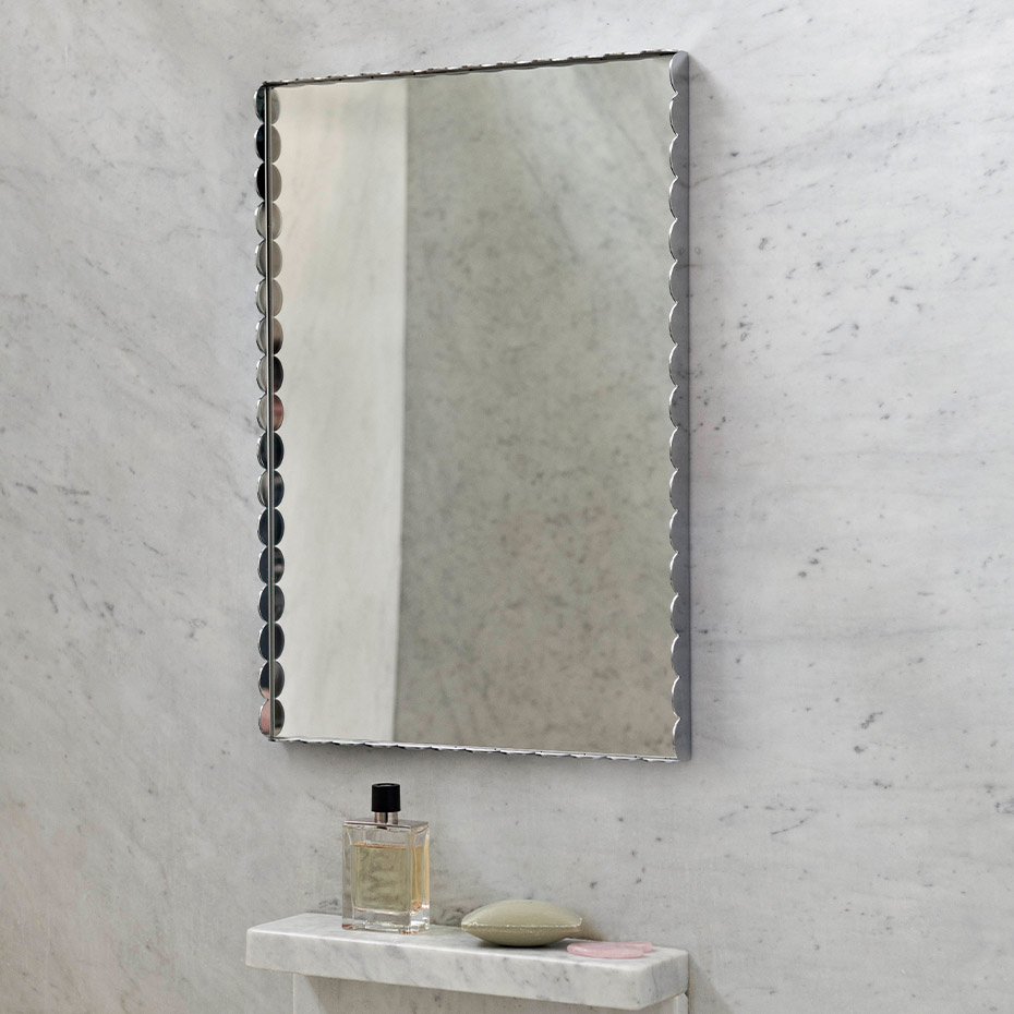Arcs Mirror Rectangle Small Mirrored