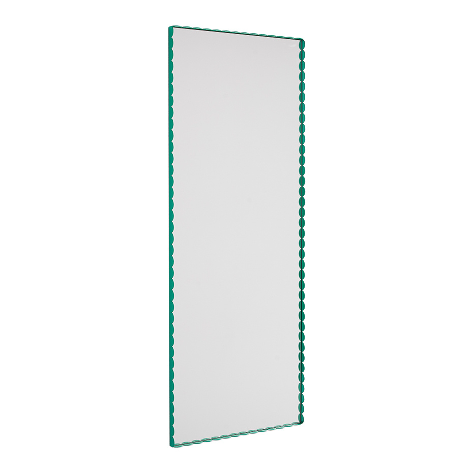 Arcs Mirror Rectangle Medium Green
