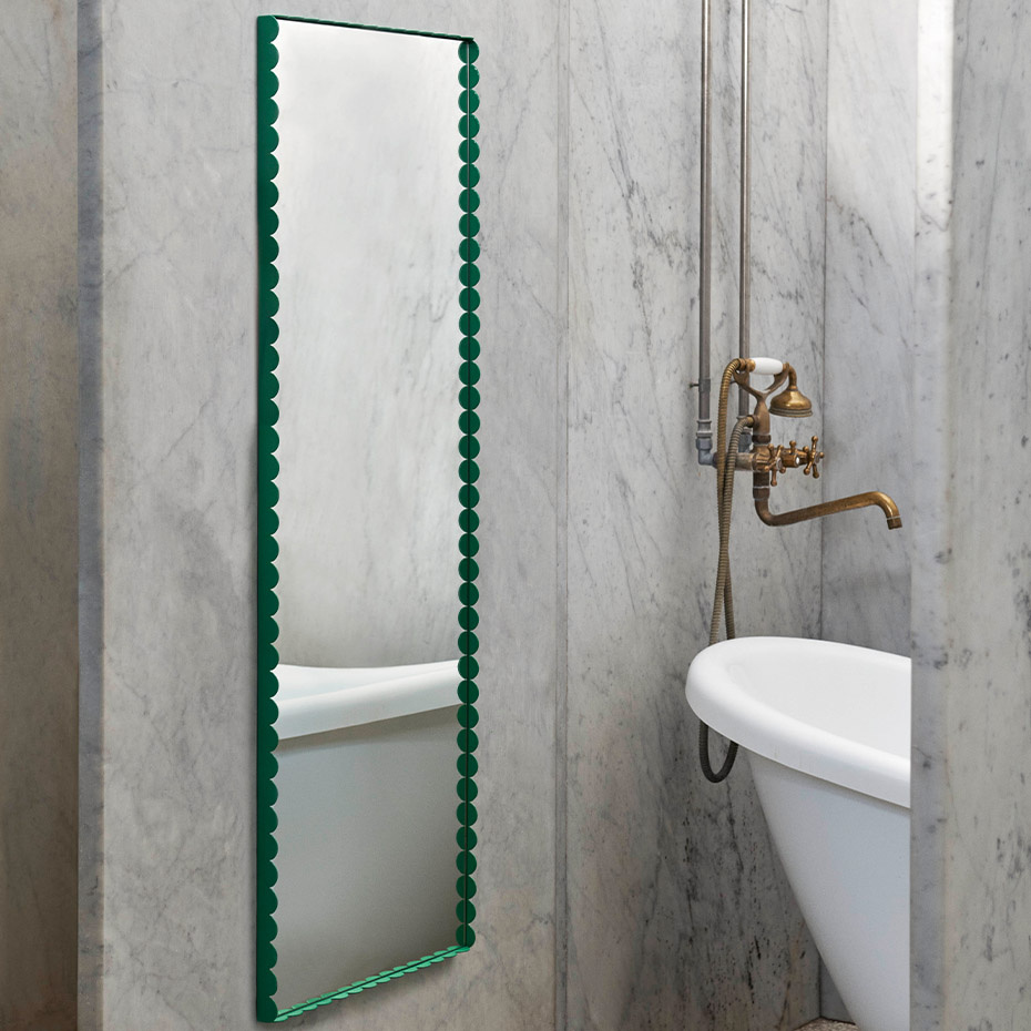 Arcs Mirror Rectangle Medium Mirrored