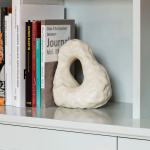 W&S Boulder Bookend Ivory