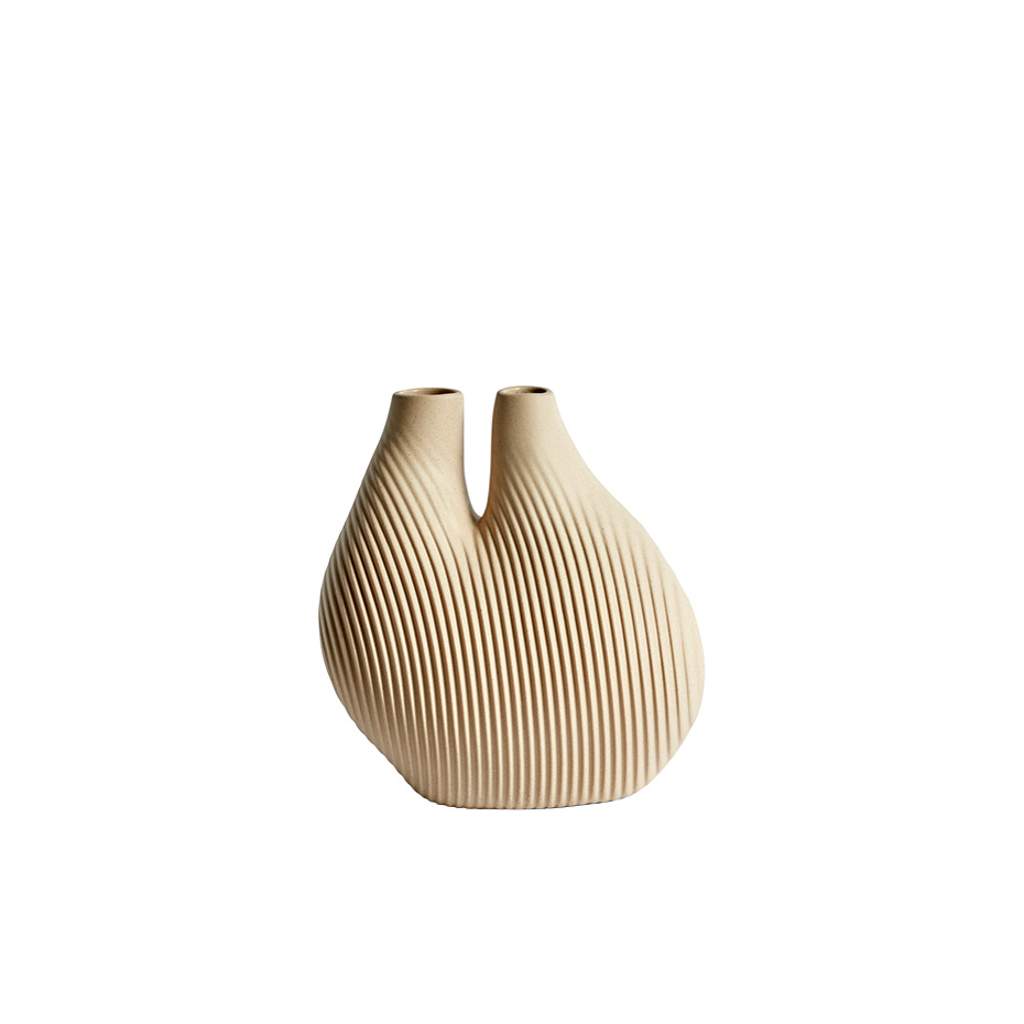 W&S Chamber Vase Light Beige