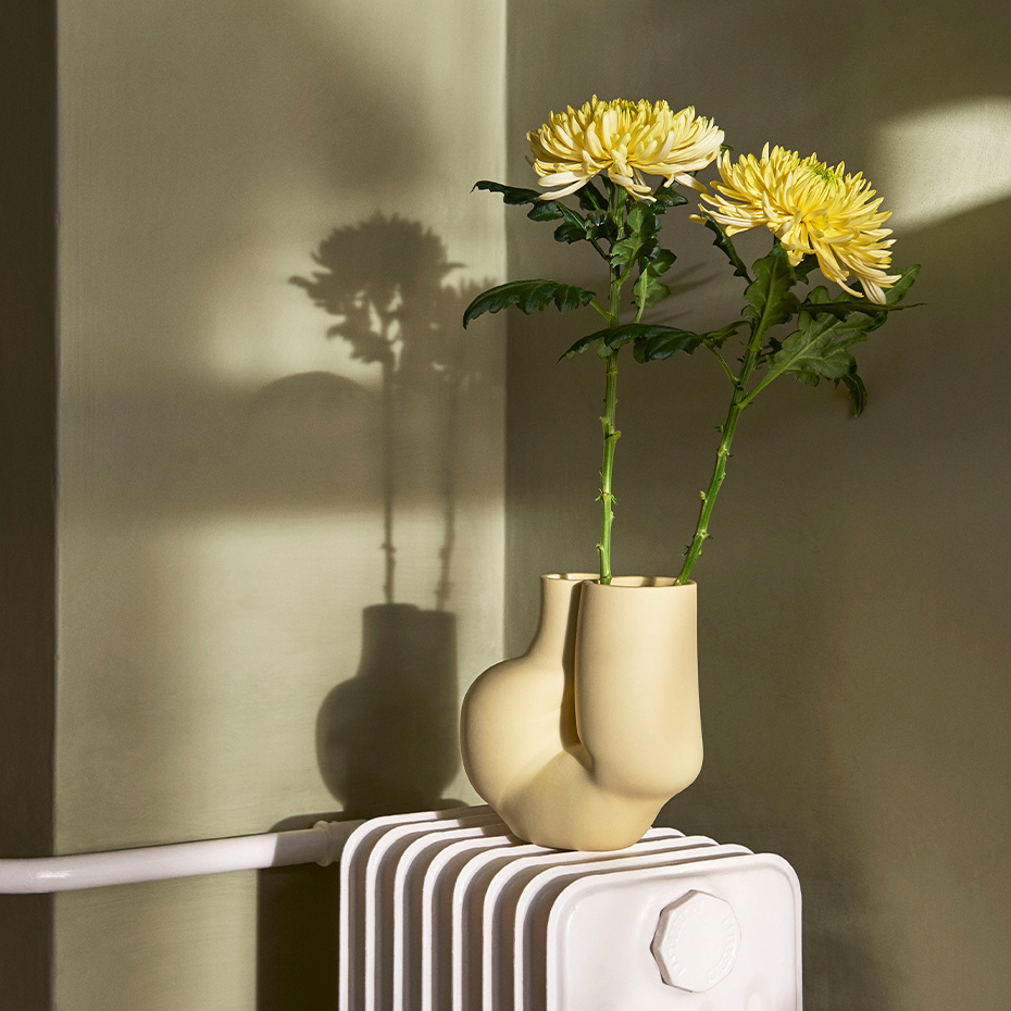 W&S Chubby Vase Soft Yellow