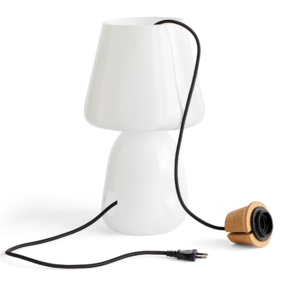 Apollo Bordslampa White Opal Glass