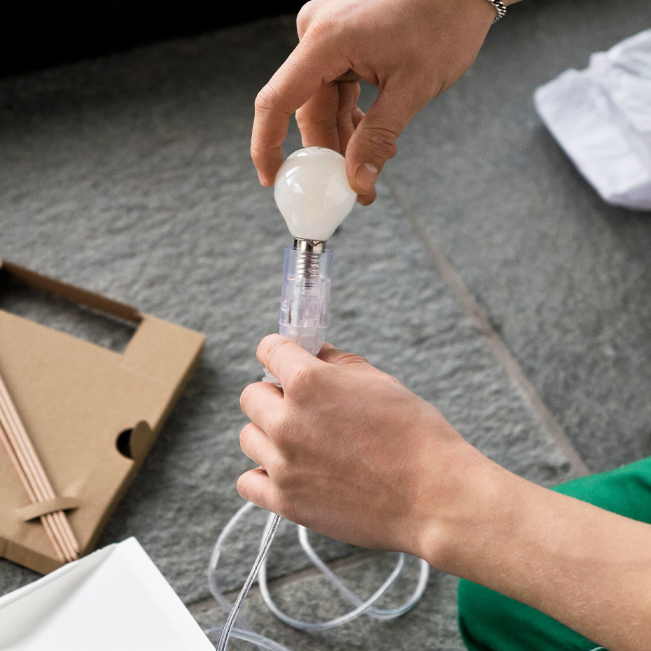 Paper Cube Bordslampa White