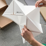 Paper Cube Bordslampa White Paper Cube Bordslampa White