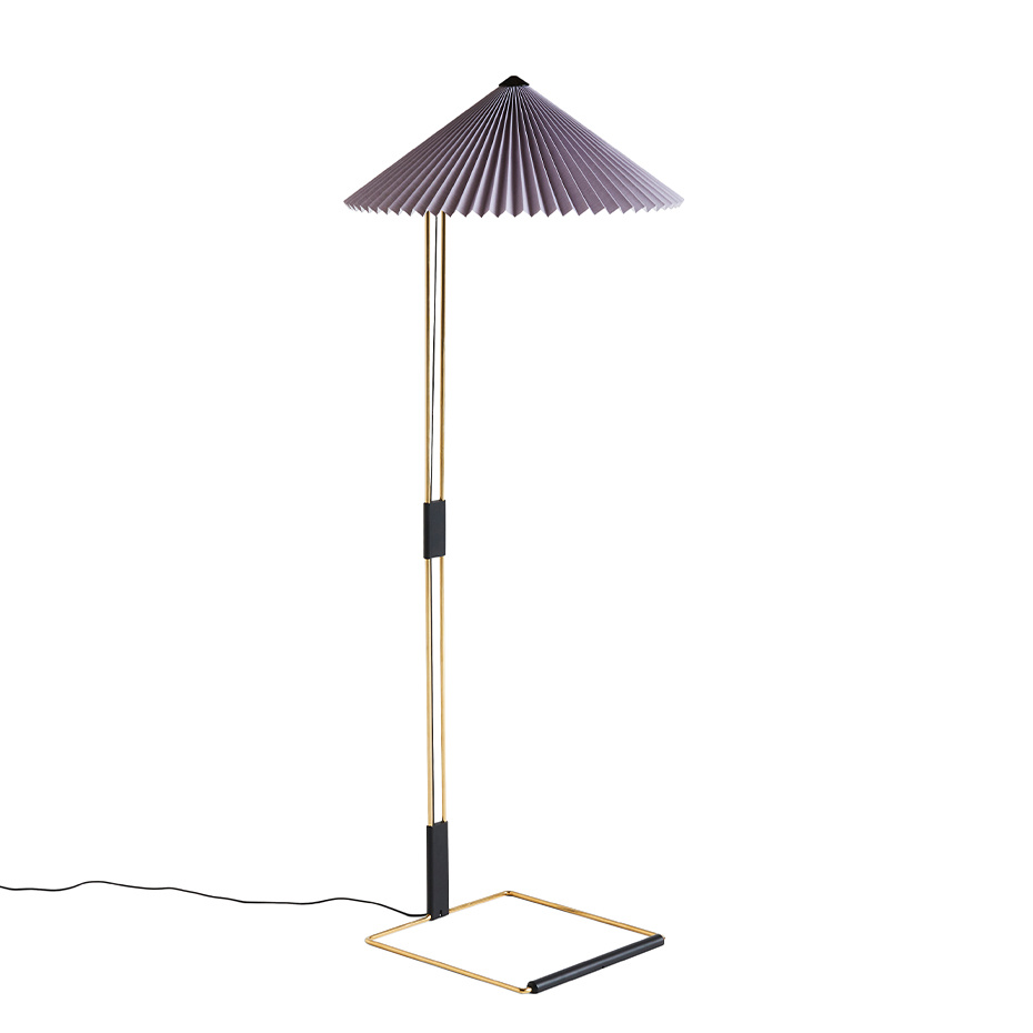 Matin Golvlampa 500 Polished Brass/Lavender