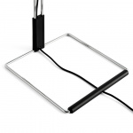 Matin Bordslampa 300 Mirror Plated Steel/White