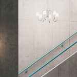 Apollo Ljuskrona 6 Arm Ø74,5cm White Opal Glass Apollo Ljuskrona 6 Arm Ø74,5cm White Opal Glass