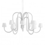 Apollo Ljuskrona 12 Arm Ø106,5cm White Opal Glass Apollo Ljuskrona 12 Arm Ø106,5cm White Opal Glass