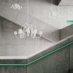 Apollo Ljuskrona 12 Arm Ø106,5cm White Opal Glass Apollo Ljuskrona 12 Arm Ø106,5cm White Opal Glass