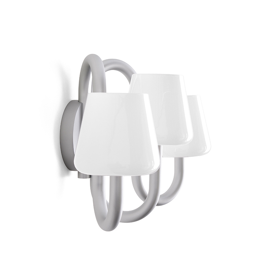 Apollo Vägglampa Sconce White Opal Glass