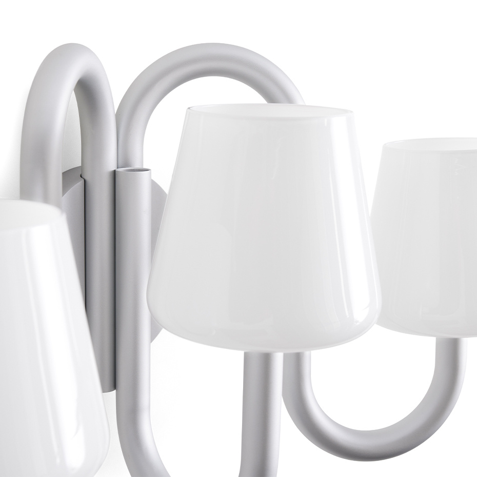 Apollo Vägglampa Sconce White Opal Glass