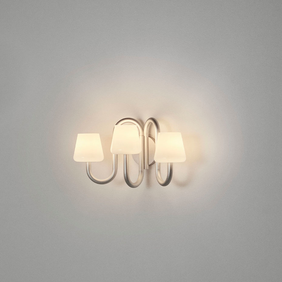 Apollo Vägglampa Sconce White Opal Glass
