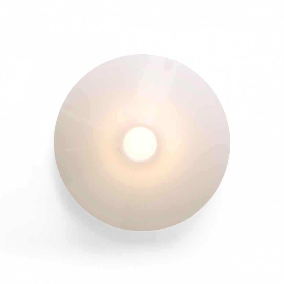 Ono Taklampa/Vägglampa Flush Mount 350 White Opal Acrylic IP44