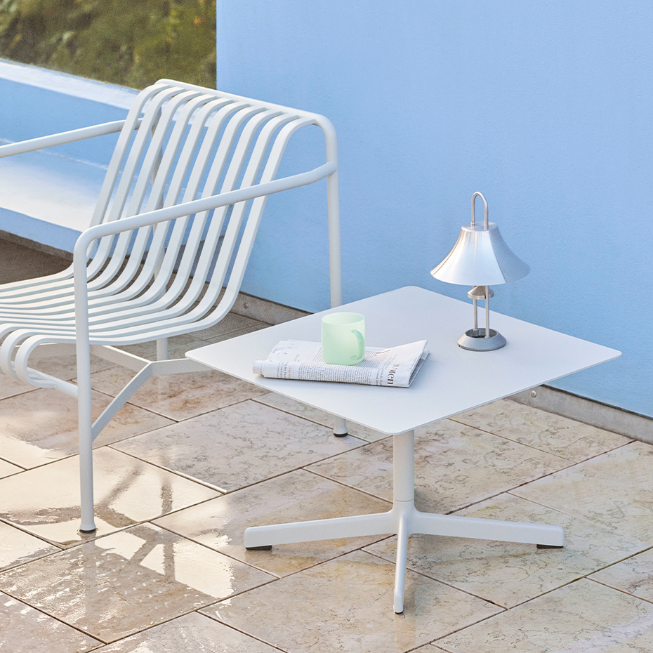 Mousqueton Portable Bordslampa Brushed Stainless Steel