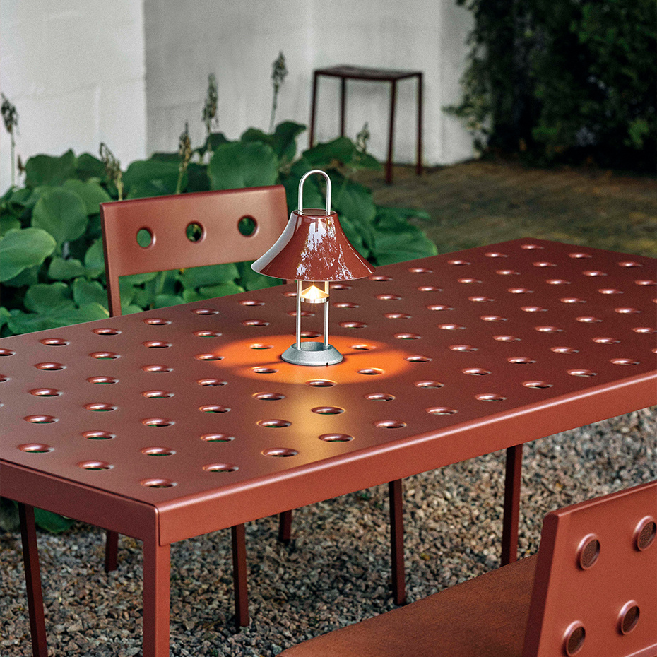 Mousqueton Portable Bordslampa Brushed Stainless Steel