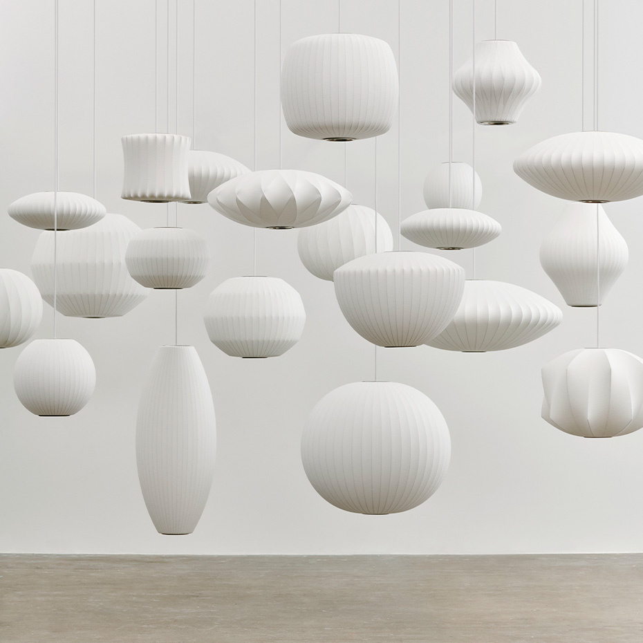 Nelson Roll Bubble Pendel Medium Off-White