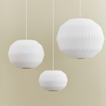 Nelson Angled Sphere Bubble Pendel Small Off-White