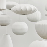 Nelson Angled Sphere Bubble Pendel Small Off-White Nelson Angled Sphere Bubble Pendel Small Off-White