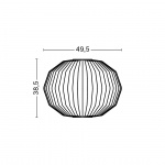 Nelson Angled Sphere Bubble Pendel Medium Off-White