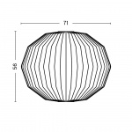Nelson Angled Sphere Bubble Pendel Large Off-White Nelson Angled Sphere Bubble Pendel Large Off-White