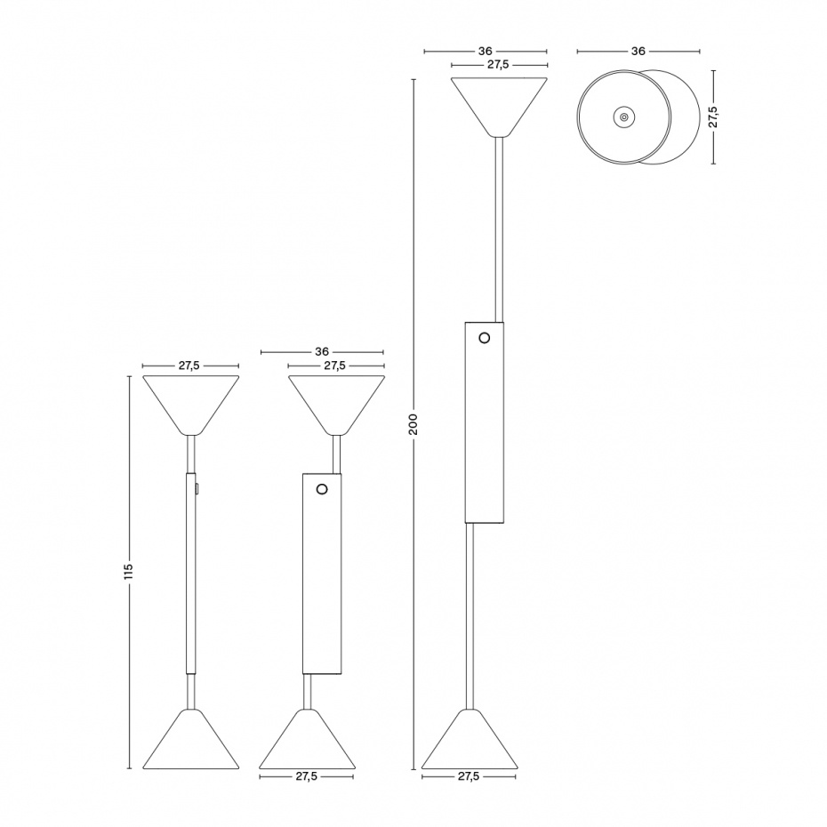 Twist Golvlampa Cream White