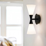 Harlekin Duo Vägglampa Mattsvart Harlekin Duo Vägglampa Mattsvart