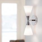 Harlekin Duo Vägglampa Krom Harlekin Duo Vägglampa Krom