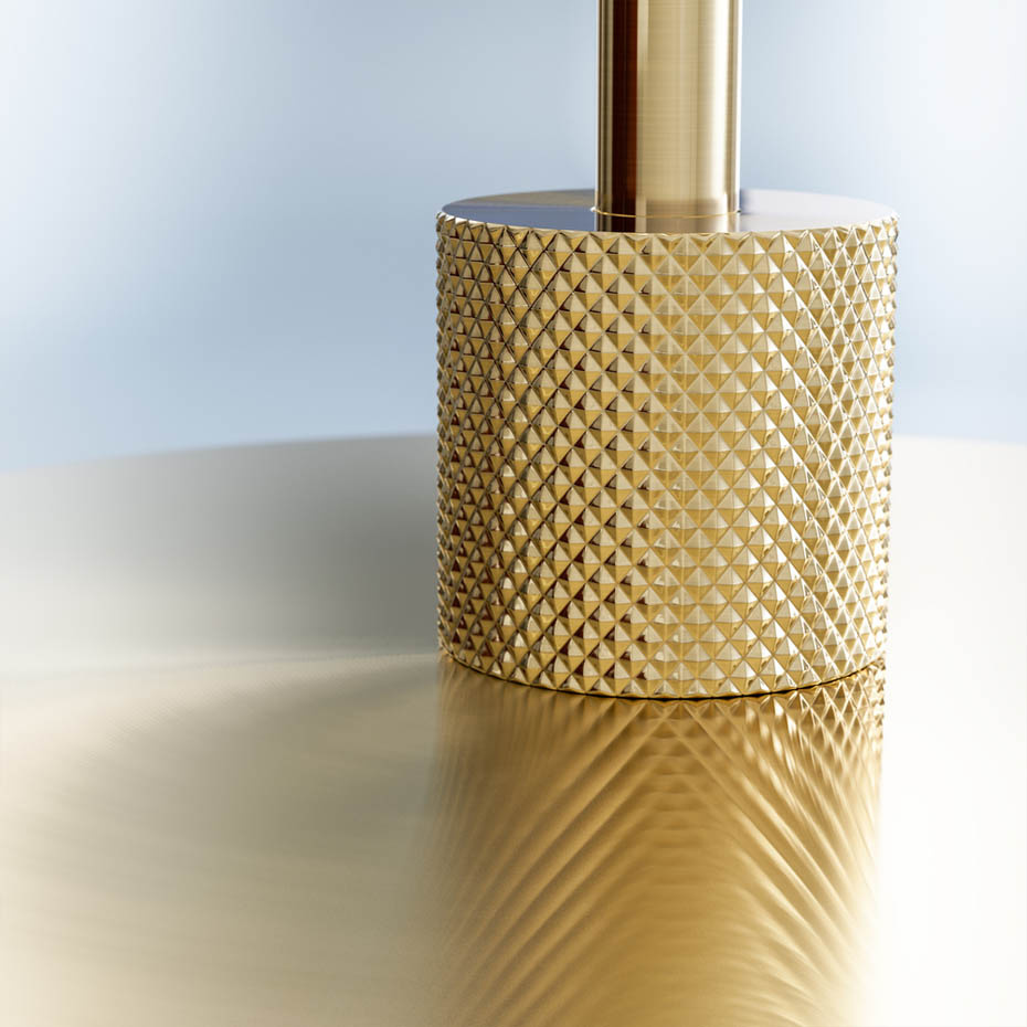 Gil il Grande Bordslampa Mässing/Opalglas