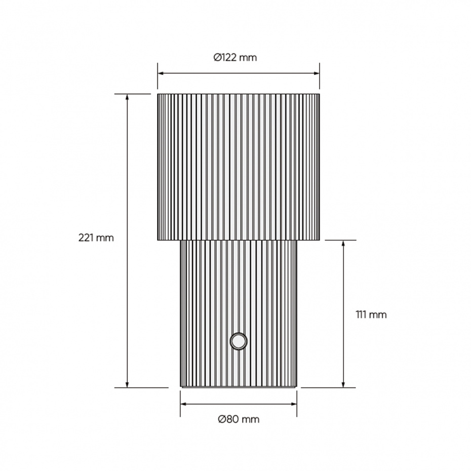 Iluma Bordslampa Portabel Jet Black