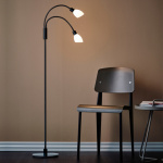 Cut Duo Golvlampa Svart/Opalglas Cut Duo Golvlampa Svart/Opalglas