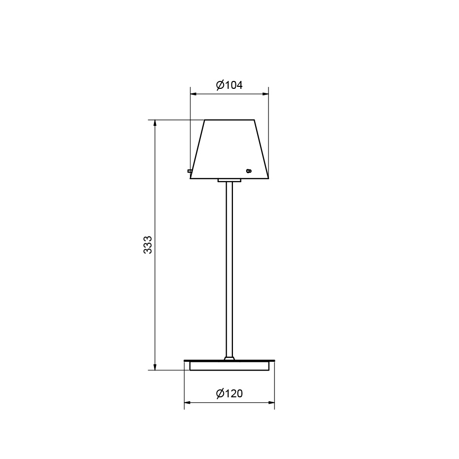 Gil Bordslampa Vit/Opalglas