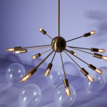 Mir LED Ljuskrona Satin Mässing Mir LED Ljuskrona Satin Mässing