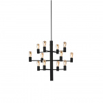 Manola 12 LED Ljuskrona Svart Manola 12 LED Ljuskrona Svart