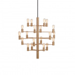 Manola 20 LED Ljuskrona Satin Mässing Manola 20 LED Ljuskrona Satin Mässing