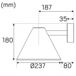 Peak Vägglampa E27 Vit Peak Vägglampa E27 Vit