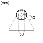 Peak Vägglampa E27 Grå Peak Vägglampa E27 Grå