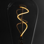Humble ST64 Swirl LED Bulb Clear 3V 1W 2200K E27
