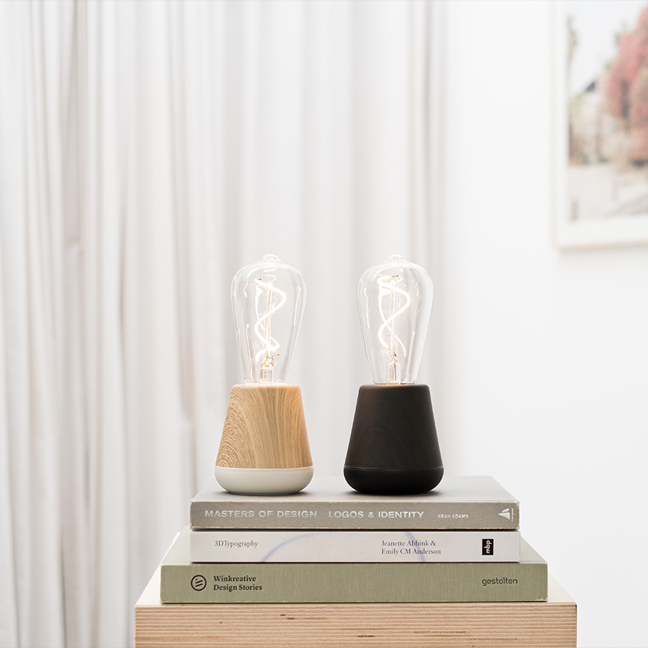 Humble One Portable Bordslampa Black Wood